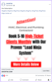 Facebook Post Advert Template (2)